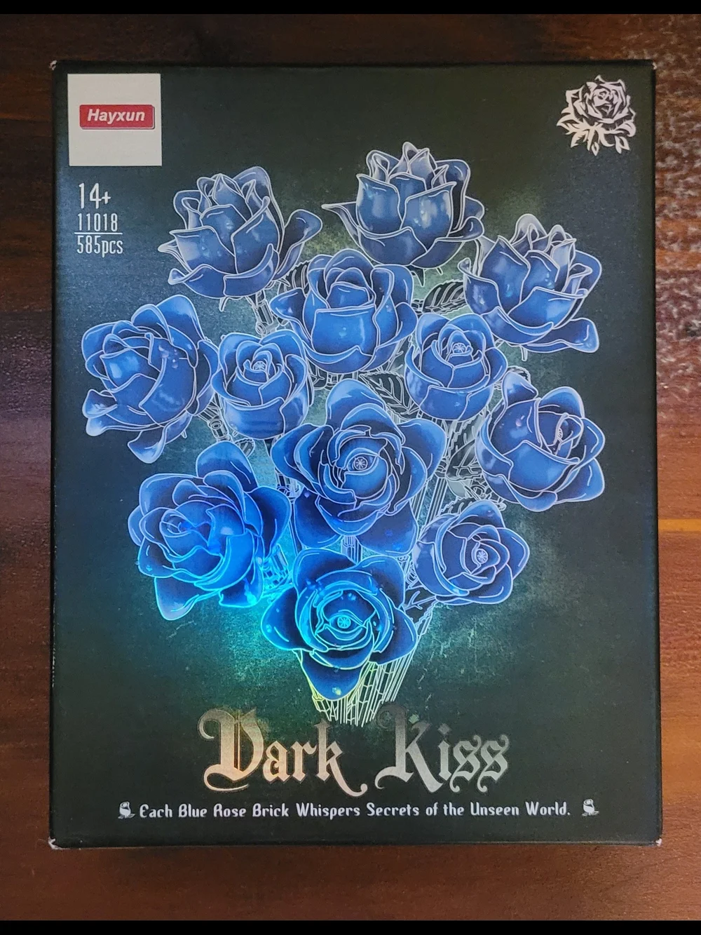 Dark Kiss Building Set Rose Bouquet - Blue